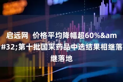 启远网  价格平均降幅超60%&#32;第十批国采药品中选结果相继落地